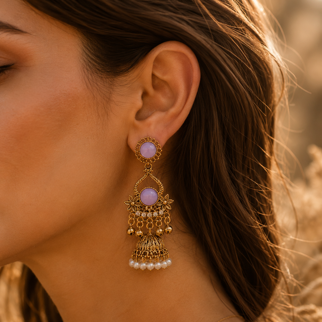 Lavelle pearl jhumka earrings